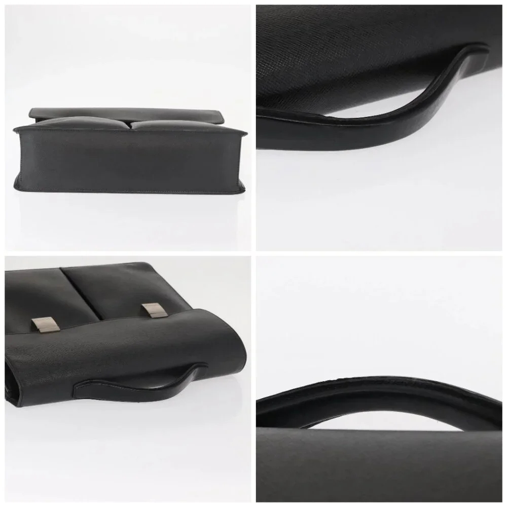 LOUIS VUITTON Taiga Serviette Kazan Business Bag Ardoise